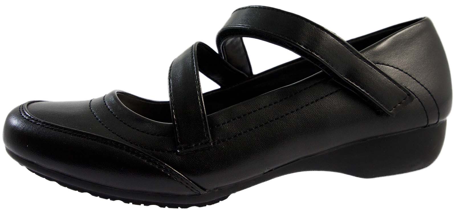 black low heel mary jane shoes